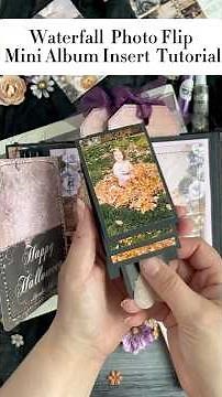 How to Make a Waterfall Mini Album | DIY Inserts for Handmade Albums | Easy Photo Flip Tutorial