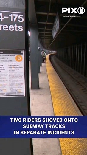 A man was shoved onto the subway tracks during a fight at a Bronx...