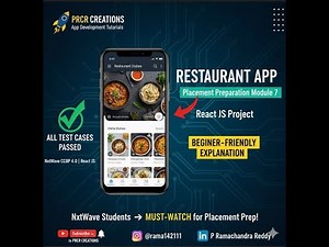Restaurant App | Placement Preparation Module 7 | React JS | NxtWave CCBP | All Test Cases Passed.