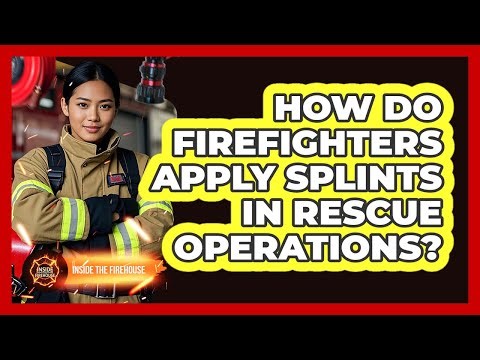 How Do Firefighters Apply Splints In Rescue Operations? - Inside the Firehouse