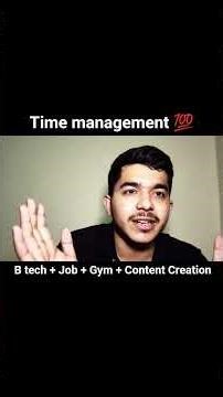 🔥 Time Management at 19 | B.Tech + Job + Gym + Content Creation in Gurgaon 💻🏋️‍♂️