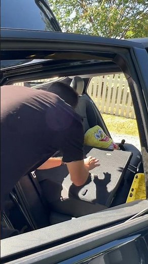 Living in Car/Prius Bed Set-Up #shorts