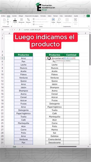 Clasifica tus productos y sus stocks rápidamente con este pequeño sistema en Excel. ☺️ #excel #exceltips #exceltutorial | FAE - Formación Académica Excel