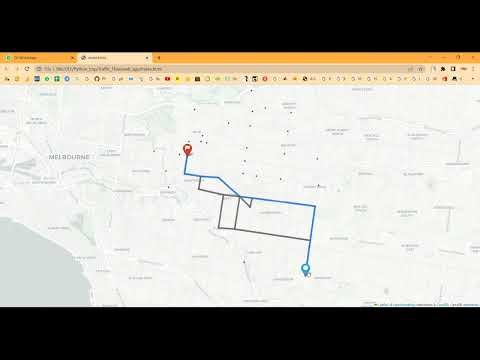 Traffic Flow Map With TKInter in Python Projects