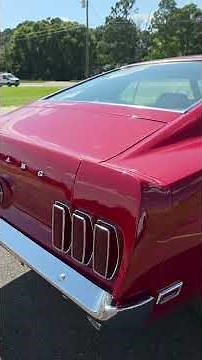 Dark Candy Apple Red 1969 Ford Mustang Fastback 428 Cobra Jet