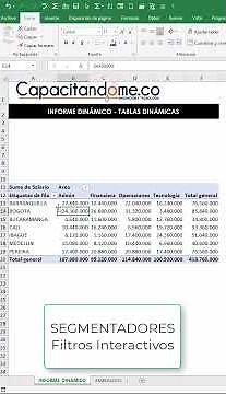 Como crear Informe Dinámico interactivo