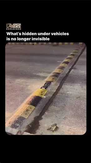 layers.explained on Instagram: "Most people never realize how much can be hidden beneath a vehicle — until technology exposes it. This system uses under-vehicle surveillance scanners embedded directly into the roadway to capture high-resolution images of axles, frames, fuel tanks, and concealed compartments as trucks drive over it. Cameras positioned below the surface scan in real time, while intelligent software stitches the images together and compares them against known vehicle profiles. Any