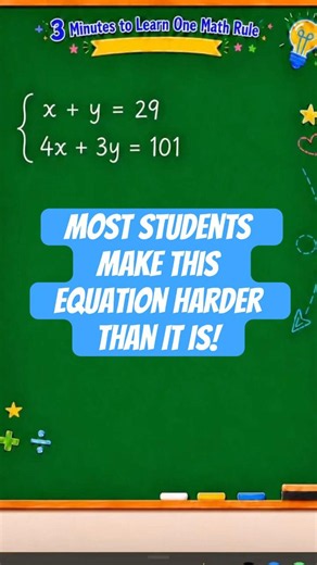 Solve Two-Variable Linear Equations Visually in 3 Minutes