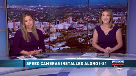 Speed cameras now active on part of I-81 work zone in Virginia