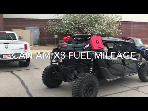 SXS UTV UT Maverick X3 CanAm RC R Fuel Mileage