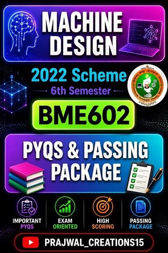 BME602 VTU Important Questions & Papers 🔥 #vtu #BME602 #machinedesign #vtupapers #vtuexams #2026