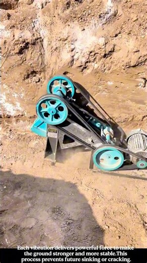 This “Dancing” Soil Compactor Uses Powerful Vibrations to Create a Strong and Stable Foundation