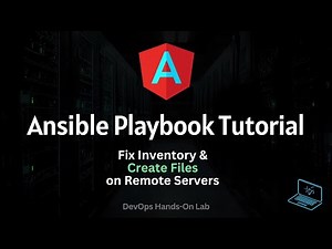Ansible Playbook Tutorial: Fix Inventory & Create Files on Remote Servers | DevOps Hands-On Lab
