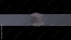 Realistically bridge model(with inner and outer walls, concrete parts, columns, floor levels and bricks) bridge collapsing with dust and debris drag and drop editing software supporting blending modes