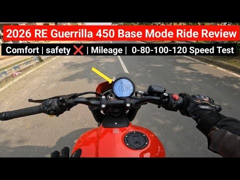 2026 Royal Enfield Guerrilla 450 Ride Review | Price Top Speed Test: Mileage Comfort Performance
