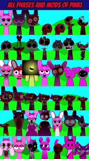 Incredibox Sprunki All Phases And Mods Of Pinki #incredibox #sprunkimod #gaming #gameplay #shorts