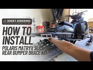 Polaris Matryx Slash Rear Bumper Brace Kit Install