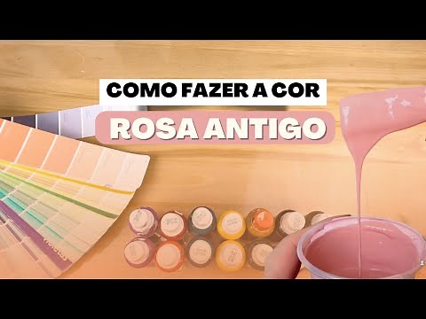 Como FAZER ROSA ANTIGO com 3 corantes