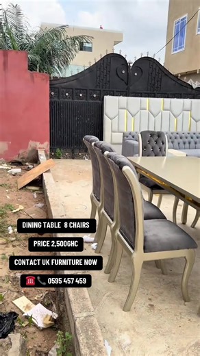 Luxurious Dining Table Set for Sale - 8 Chairs Included!