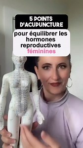 Ces 5 points d’acupuncture favorisent l’équilibre hormonal féminin. En médecine chinoise, il est toujours préférable d’établir un diagnostic pour les troubles féminins, mais il arrive que l’on ait besoin d’un peu plus de temps ou d’informations. C’est pourquoi il est très bénéfique de commencer par un protocole simple. ‍☯️ Ces 4 points: RT 4 (à droite) MC 6 (à gauche), P 7 (D) et Rn 6 (G) sont parfait pour équilibrer les hormones reproductives feminines. Commes les règles irréguliaires ou doulou