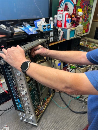 Sansui quad receiver with some issues. #hifiaudio #vintagestereo #vintage #stereo #workvibes #receiver #70s #audiophile #classicaudio | The Vintage Audio Shop