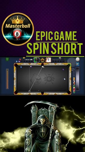 MASTERBOLL:The Most Epic Spin Shot Ever! 🤯🌀 #gaming#pool1#viral#trickshot#shorts#8ballpoolguideline