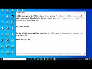 Coursera Blockchain Basics solutions week 4 Final Course Project