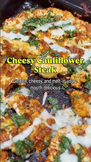 🧀 Cheesy Cauliflower Steak | Easy & Healthy Recipe 🍴#healthyrecipes #cauliflowerrecipe #recipe