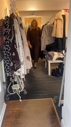 Good evening the fabulous Gracie dress in chocolate fits uk 10 to 18 our model is size 12 it’s just £26.50 in store and online https://glad-rags-boutique.co.uk/collections/dresses/products/new-gracie-dress-chocolate | Glad Rags Boutique