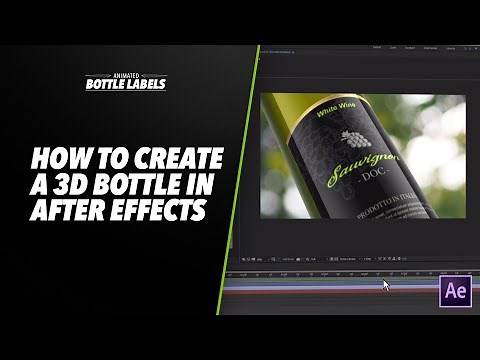 How to create a 3D bottle in After Effects - Video Tutorial