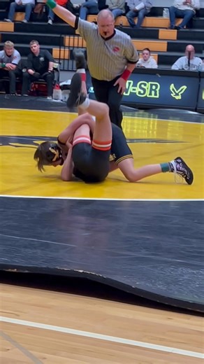 In the second period of his first HS match, a PIN for Walker Wheeler!!!!! Looks SO much more aggressive and confident this year! Bryson has tweaked his Tommy John so he’s resting that today- hopefully he’s ready to go Monday night!!! | Sarah Gress