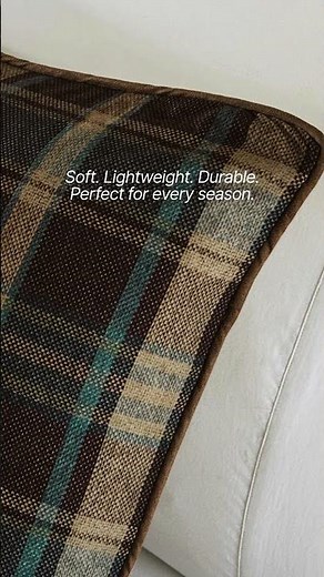 Serta Plaid 4-Piece Comforter Set by Woolrich | Cozy Cabin Style Bedding for Every Season #holidays