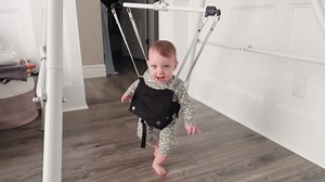 Hapfan Upgraded 2 in 1 Baby Jumper and Toddler Swing with Foldable Heavy Duty Stand, Swing Set and Bouncers for Infant