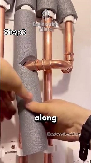 How to Insulate Copper Pipes? 😍 #shorts