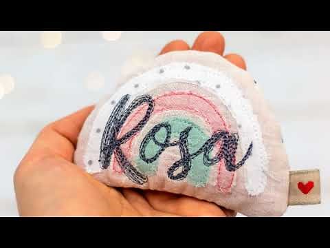 So stickst Du einen Namen mit der Nähmaschine // Tutorial