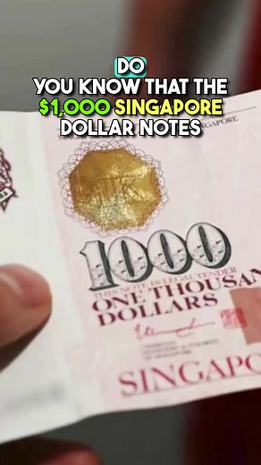 Why you seldom see $1,000 notes in Singapore. | Goody Feed