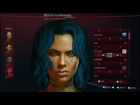 Cyberpunk 2077 Pretty Hot Female Character Customization | Female V Character Creation