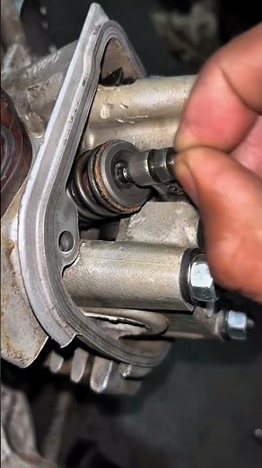 Testing Motorcycle Valve Clearance with a Feeler Gauge! 🛠️ #mechanic #mechanical