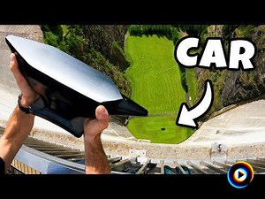 GIANT AXE Vs. GIANT STUMP Dropped from 45m! by How Ridiculous