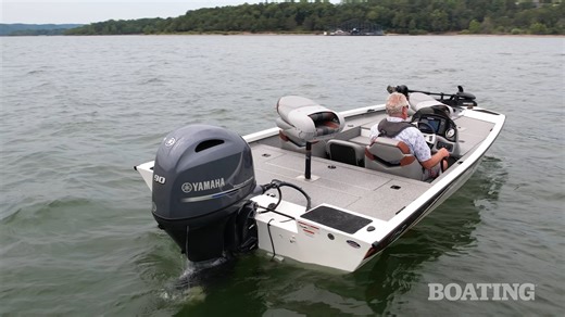 The Sportsman 1710 PFX is compact, featuring an aluminum hull, making it lightweight and easy to trailer. The 33-square-foot bow casting deck means plenty of room to fish too. The fit-and-finish are excellent with a price point that’s tough to beat. See this bass boat in action and hear more highlights from the experts at Boating Magazine. | Boating Magazine