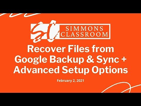 Recover Files from Google Backup & Sync + Advanced Setup Options