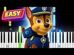 PAW Patrol Theme Song – EASY Piano Tutorial