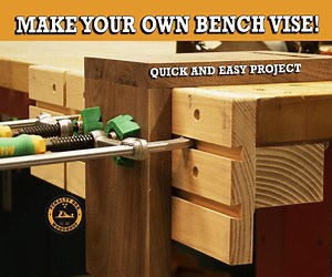 DIY Woodworking Bench Vise - Quick and Easy Shop Project