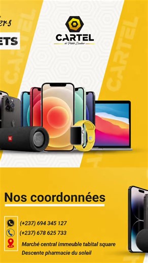 Vos équipements sont disponibles chez Cartel de Pablo Escobar #TikTokCameroun #Yaounde #Smartphone #AccessoiresTelephone #pourtoi