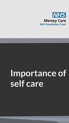 It's #SelfCareWeek 💙 Self-care is all about staying active, managing your health, understanding your medications, and knowing when and where to seek help. Check out our animation on the importance of #SelfCare 👇🏽 https://www.merseycare.nhs.uk/help-us-help-you | Mersey Care NHS Foundation Trust