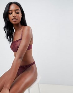 ASOS DESIGN star mesh underwire bra and mesh thong | ASOS