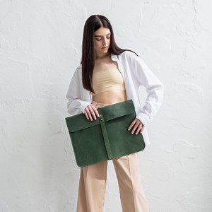 Extra Large Leather Case for Drawings, Artist Folio With Strap, Handmade Portfolio Sleeve, Art Storage for A3 Format, Leather Paper Holder - Etsy