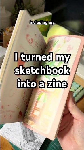 I made my first zine 😳✨ #zine #sketchbook