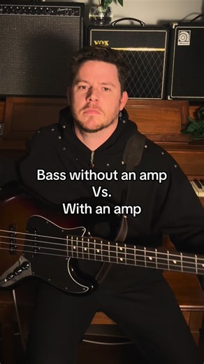 Joseph Luca on Instagram: "Bass without and amp Vs. With #bass #bassist #reels #reelsinstagram #slapbass #redhotchilipeppers"