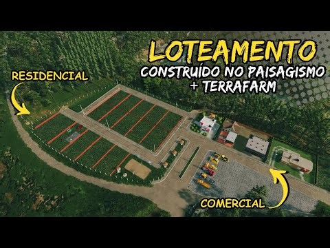 Construindo Um Loteamento Residencial no Paisagismo + TerraFarm | Farming Simulator 22 | Azura #53